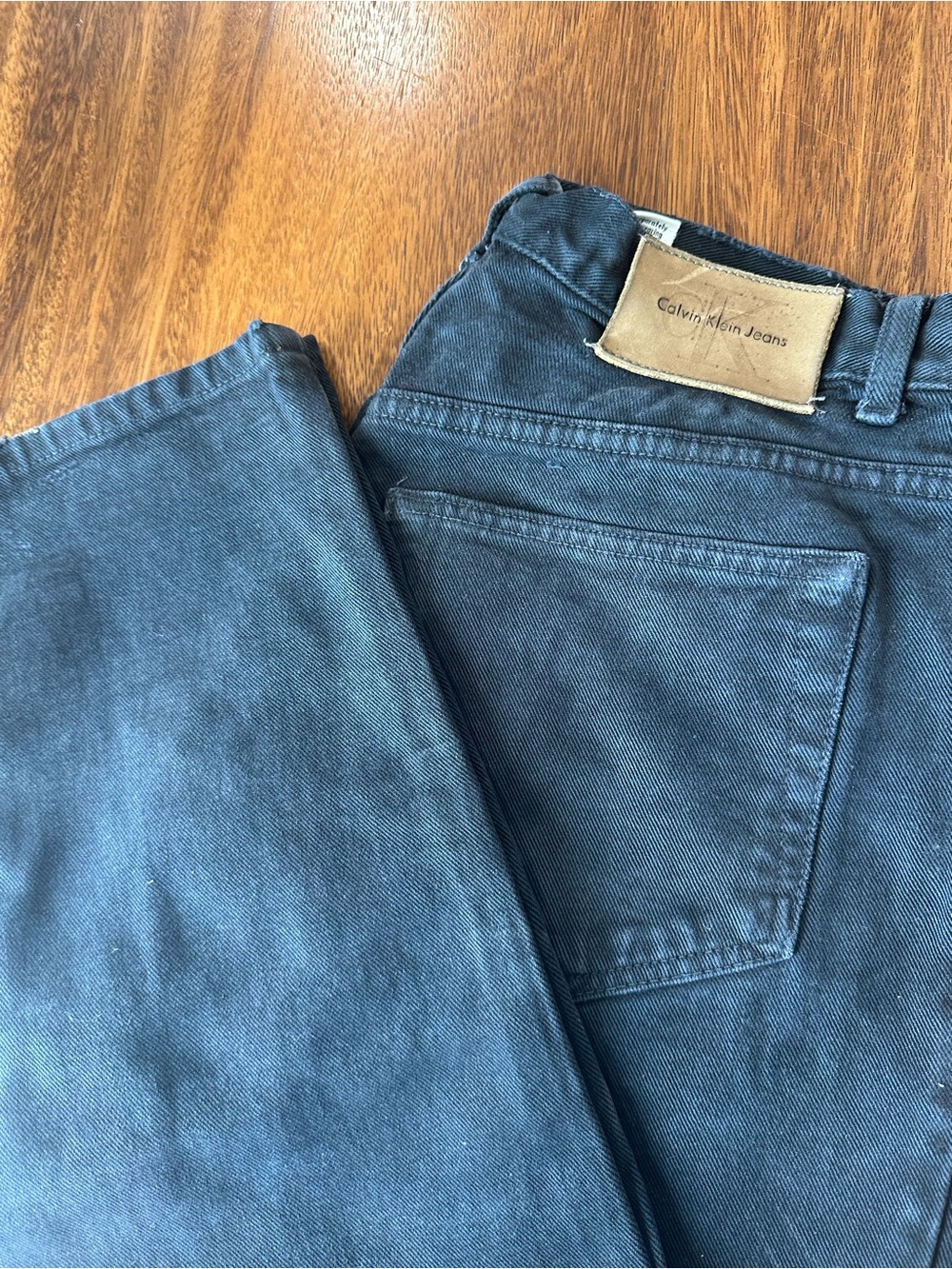 Vintage 90s Calvin Klein Black 5-Pocket Easy Jean Denim Jeans Mens 31x30 Y2K